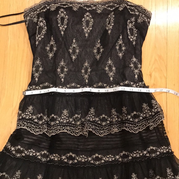 BCBG Embroidered Strapless Tiered dress - Picture 7 of 7